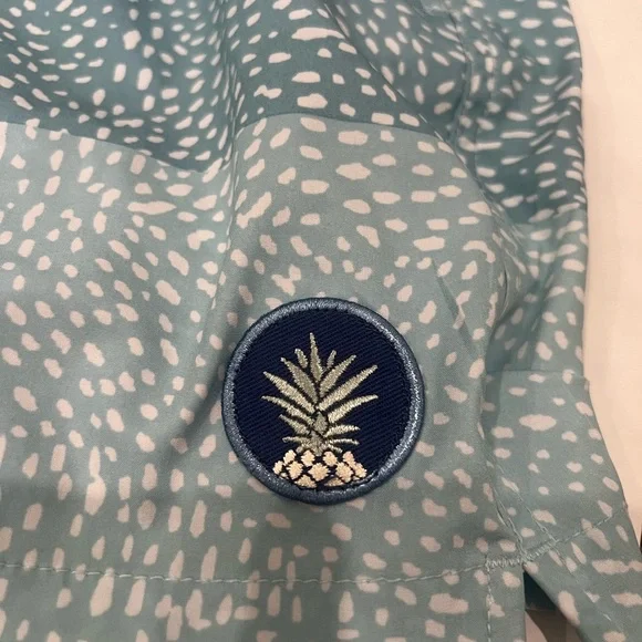 Chubbies The Whale Shark 5.5" Stretch Swim Trunks Shorts Zipper Pocket Mens L - Picture 6 of 8